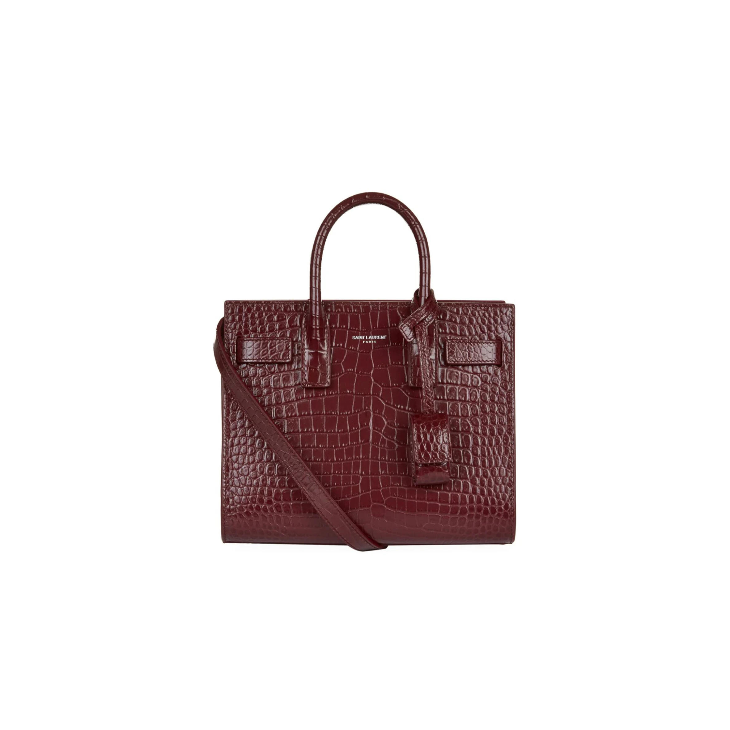 Y51 SAC DE JOUR NANO BAG IN CROCODILE-EMBOSSED LEATHER 392035DND1N6475 (22*18*10.5cm) Master Quality